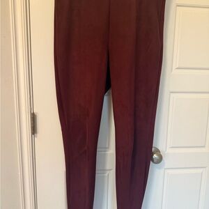 Ann Taylor Rich Burgundy Leggings